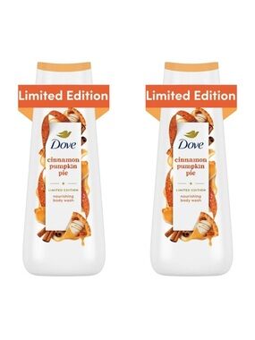 Dove Cinnamon Pumpkin Pie Body Wash Lot Limited Edition Holiday Treats NWT